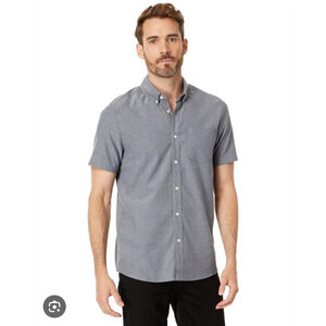 Men's Volcom Gray Classic Fit Casual Button Down Shirt M
